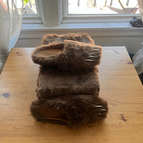 Bravest Studios Limited Stock/Rare Bear Claw Mules in Brown Size 11 - Picture 4 of 6